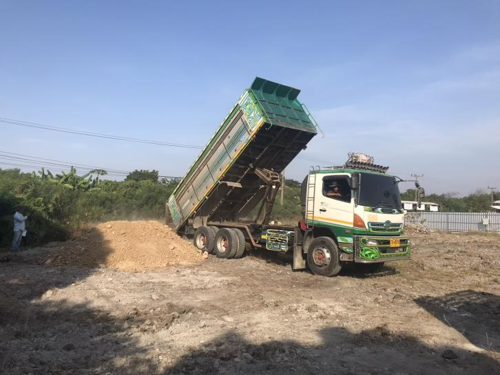 งานถมดิน โครงการ Rack Support Building